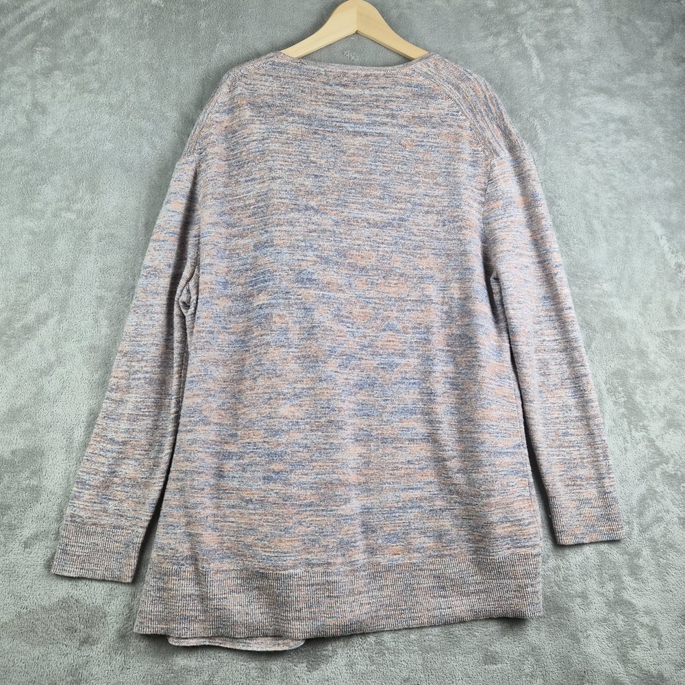 Madewell Sweater Cardigan Womens Large Papaya Marled Summer Ryder Open Front - Picture 2 of 10